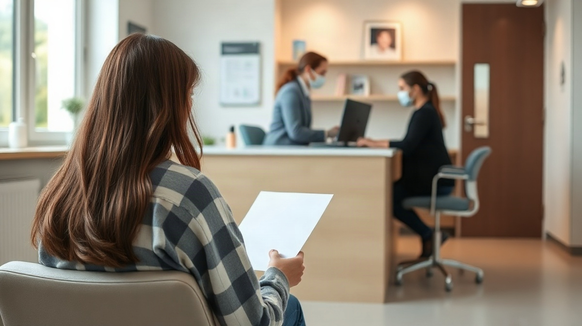 Une carie soignée chez le dentiste,